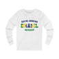Brazil Rio de Janeiro Portuguese - Unisex Long Sleeve Cotton Jersey