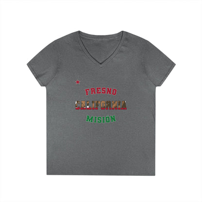 California Fresno Spanish - Ladies' V-Neck T-Shirt