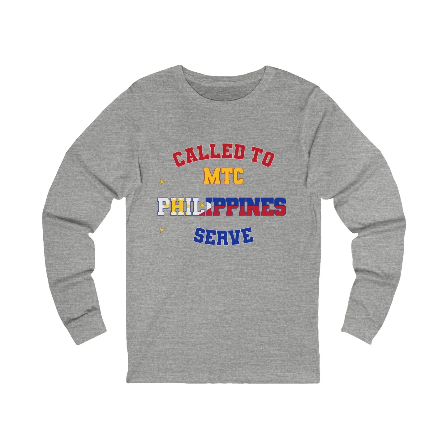 Philippines MTC English - Unisex Long Sleeve Cotton Jersey