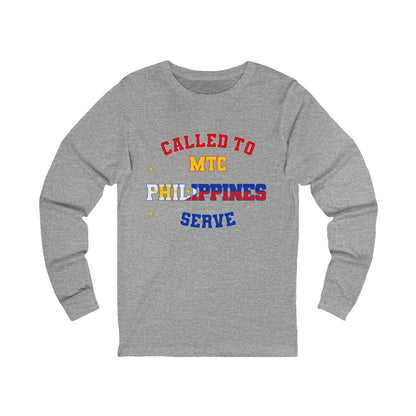 Philippines MTC English - Unisex Long Sleeve Cotton Jersey