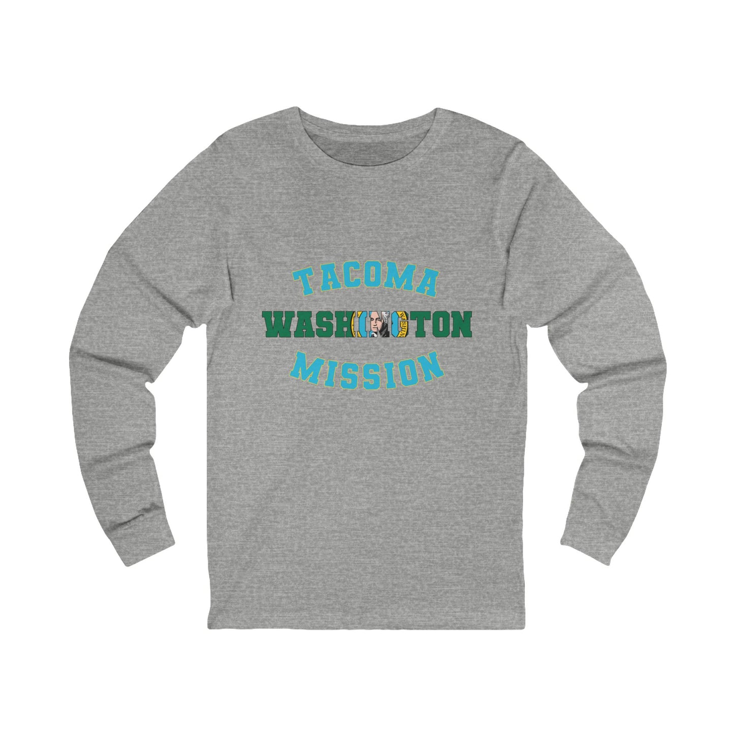 Washington Tacoma English - Unisex Long Sleeve Cotton Jersey