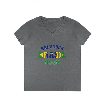 Brazil Salvador Portuguese - Ladies' V-Neck T-Shirt