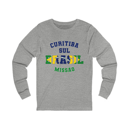 Brazil Curitiba South Portuguese - Unisex Long Sleeve Cotton Jersey