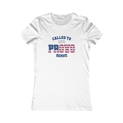 Provo MTC English USA Flag - Ladies' New Favorite Tee