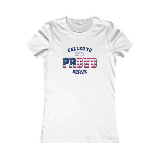 Provo MTC English USA Flag - Ladies' New Favorite Tee