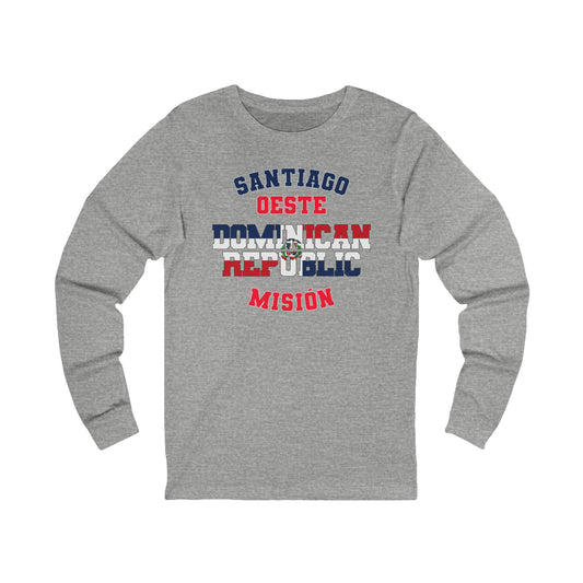 Dominican Republic Santiago West Spanish - Unisex Long Sleeve Cotton Jersey