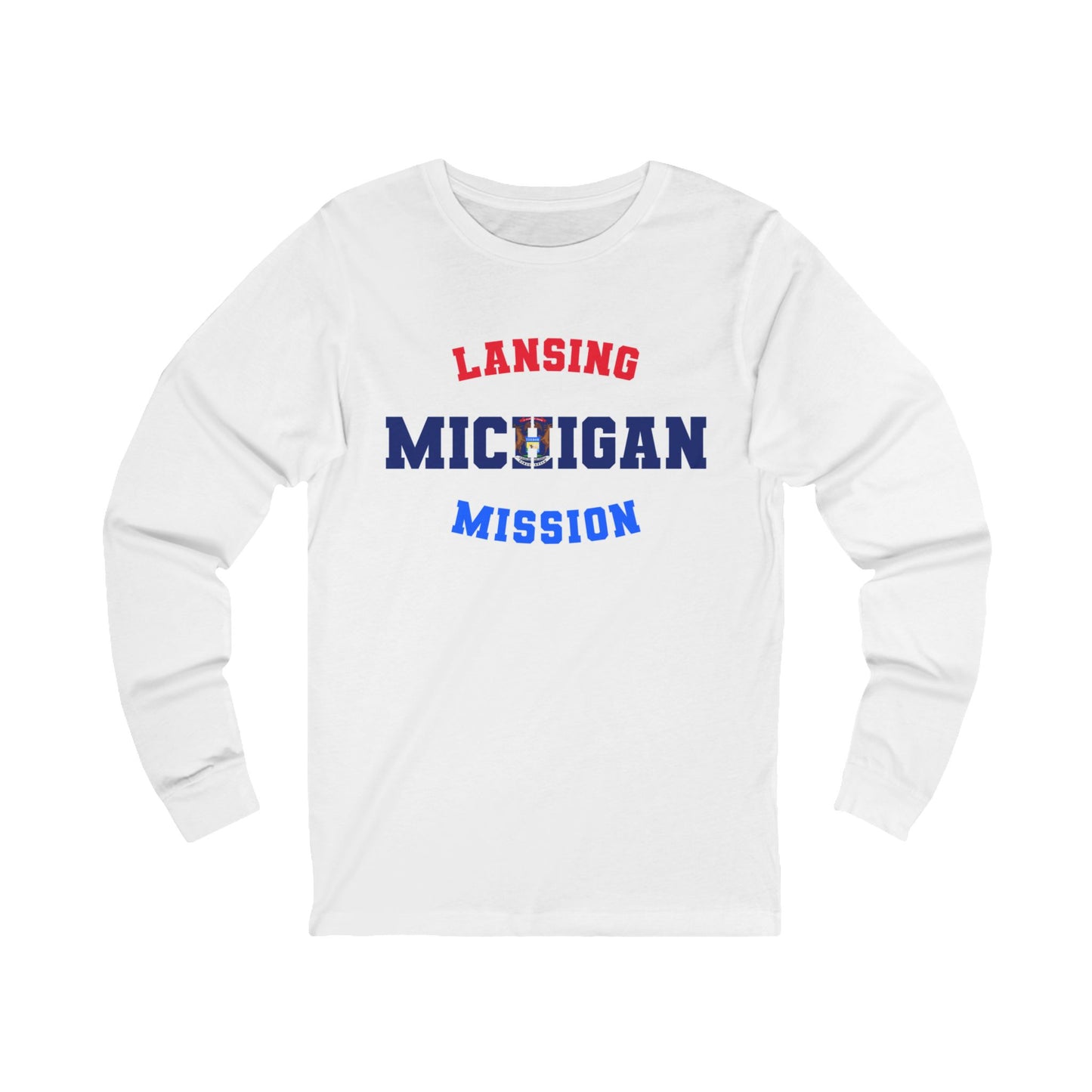 Michigan Lansing English - Unisex Long Sleeve Cotton Jersey