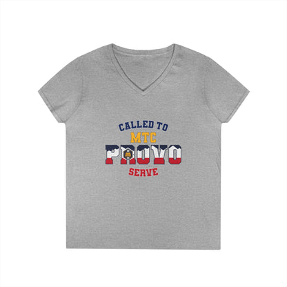 Provo MTC English New Utah Flag - Ladies' V-Neck T-Shirt