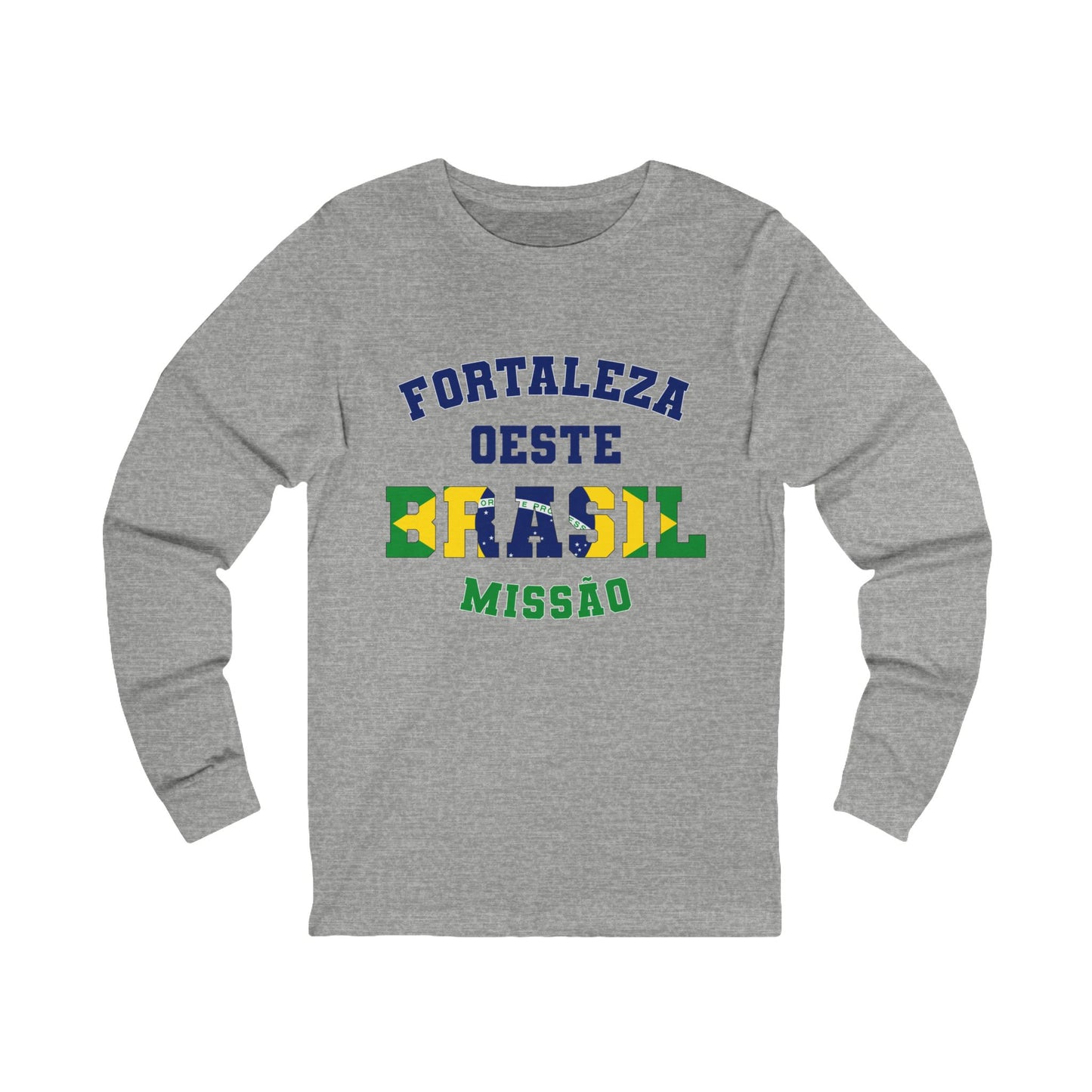 Brazil Fortaleza West Portuguese - Unisex Long Sleeve Cotton Jersey