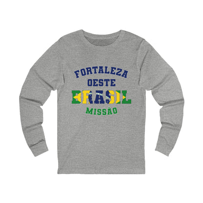Brazil Fortaleza West Portuguese - Unisex Long Sleeve Cotton Jersey
