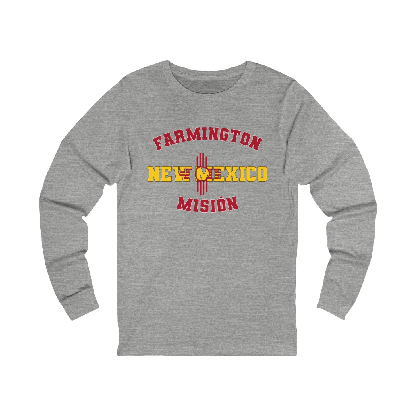 New Mexico Farmington Spanish - Unisex Long Sleeve Cotton Jersey