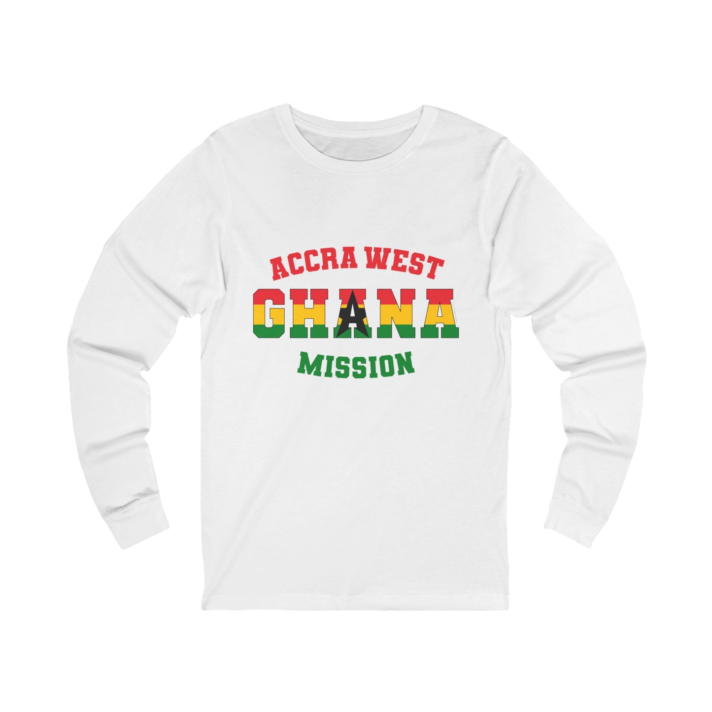 Ghana Accra West English - Unisex Long Sleeve Cotton Jersey