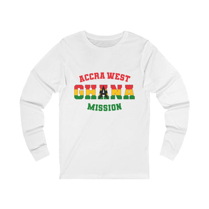 Ghana Accra West English - Unisex Long Sleeve Cotton Jersey