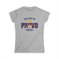 Provo MTC English Old Utah Flag - The Classic P-Day Tee for Ladies