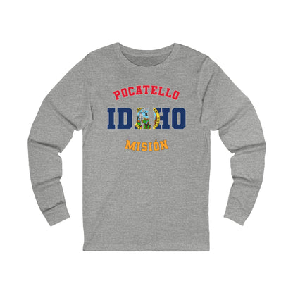 Idaho Pocatello Spanish - Unisex Long Sleeve Cotton Jersey