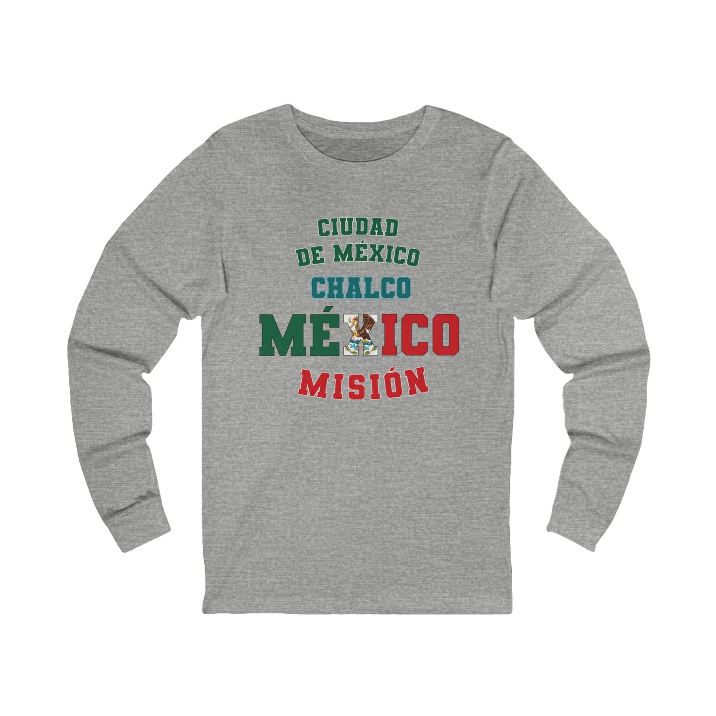 Mexico Mexico City Chalco Spanish - Unisex Long Sleeve Cotton Jersey