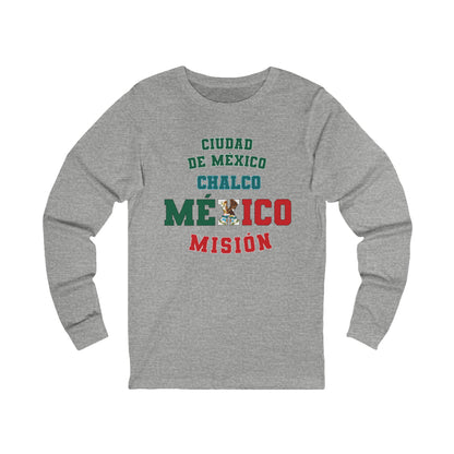 Mexico Mexico City Chalco Spanish - Unisex Long Sleeve Cotton Jersey