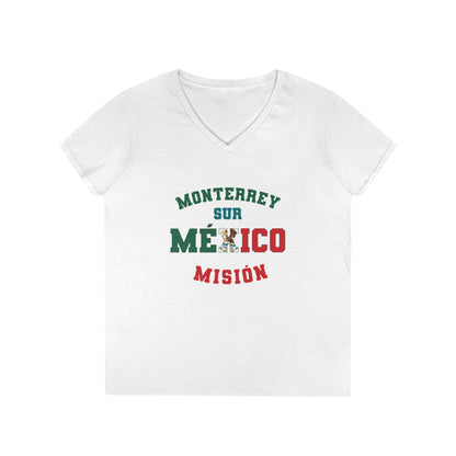 Mexico Monterrey South Spanish - Ladies' V-Neck T-Shirt