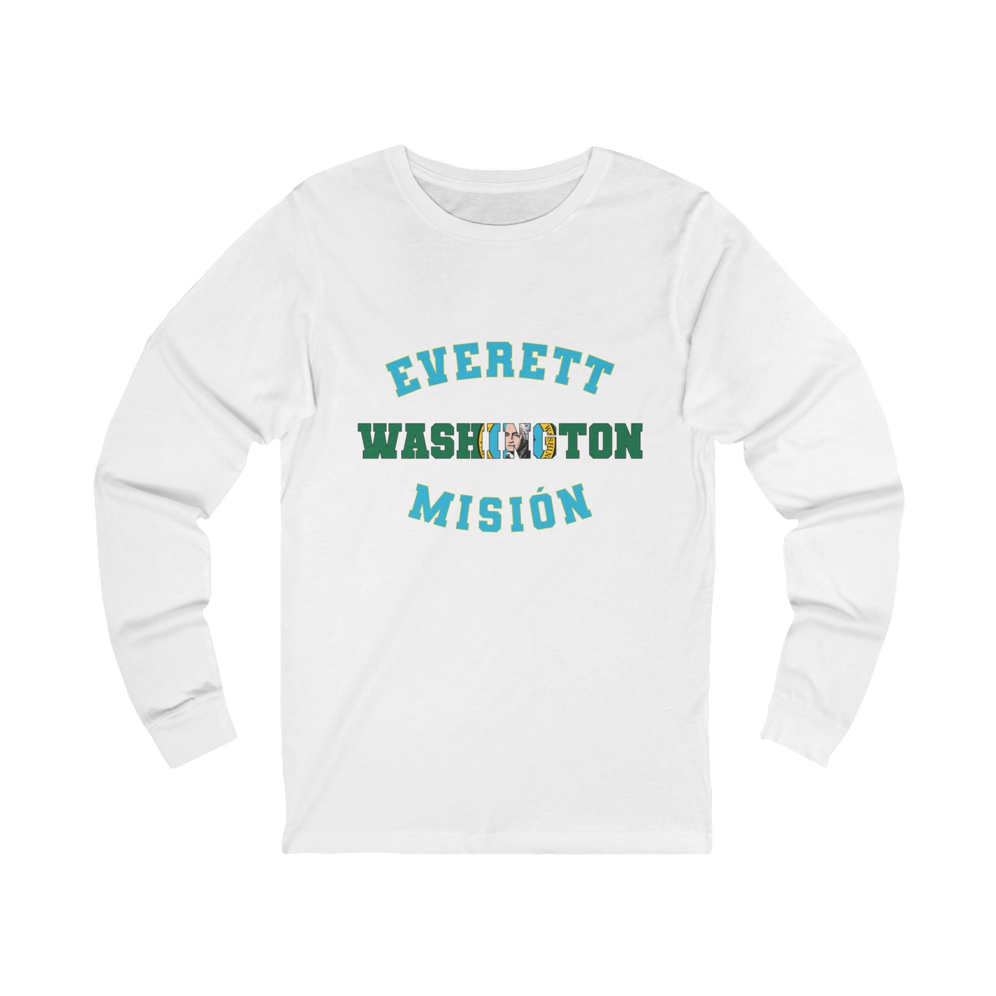 Washington Everett Spanish - Unisex Long Sleeve Cotton Jersey
