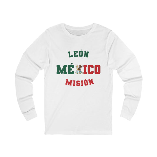 Mexico Leon Spanish - Unisex Long Sleeve Cotton Jersey