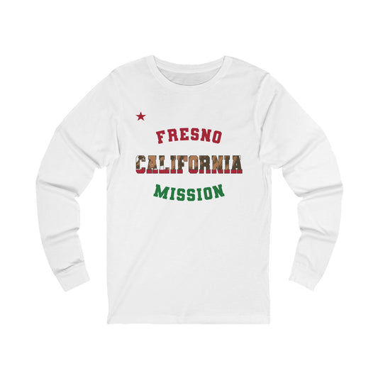 California Fresno English - Unisex Long Sleeve Cotton Jersey