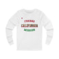 California Fresno English - Unisex Long Sleeve Cotton Jersey