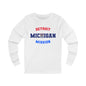 Michigan Detroit English - Unisex Long Sleeve Cotton Jersey