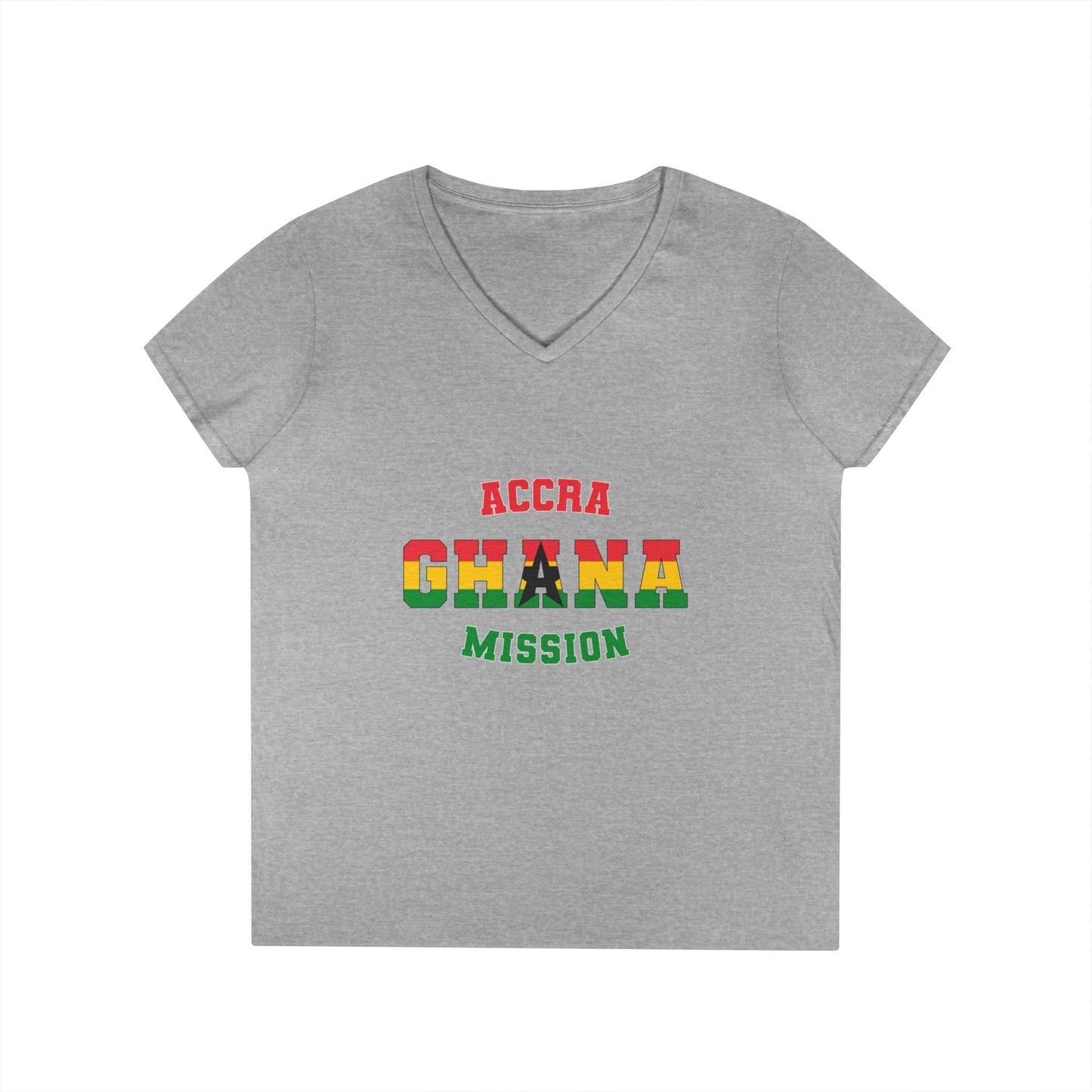 Ghana Accra English - Ladies' V-Neck T-Shirt