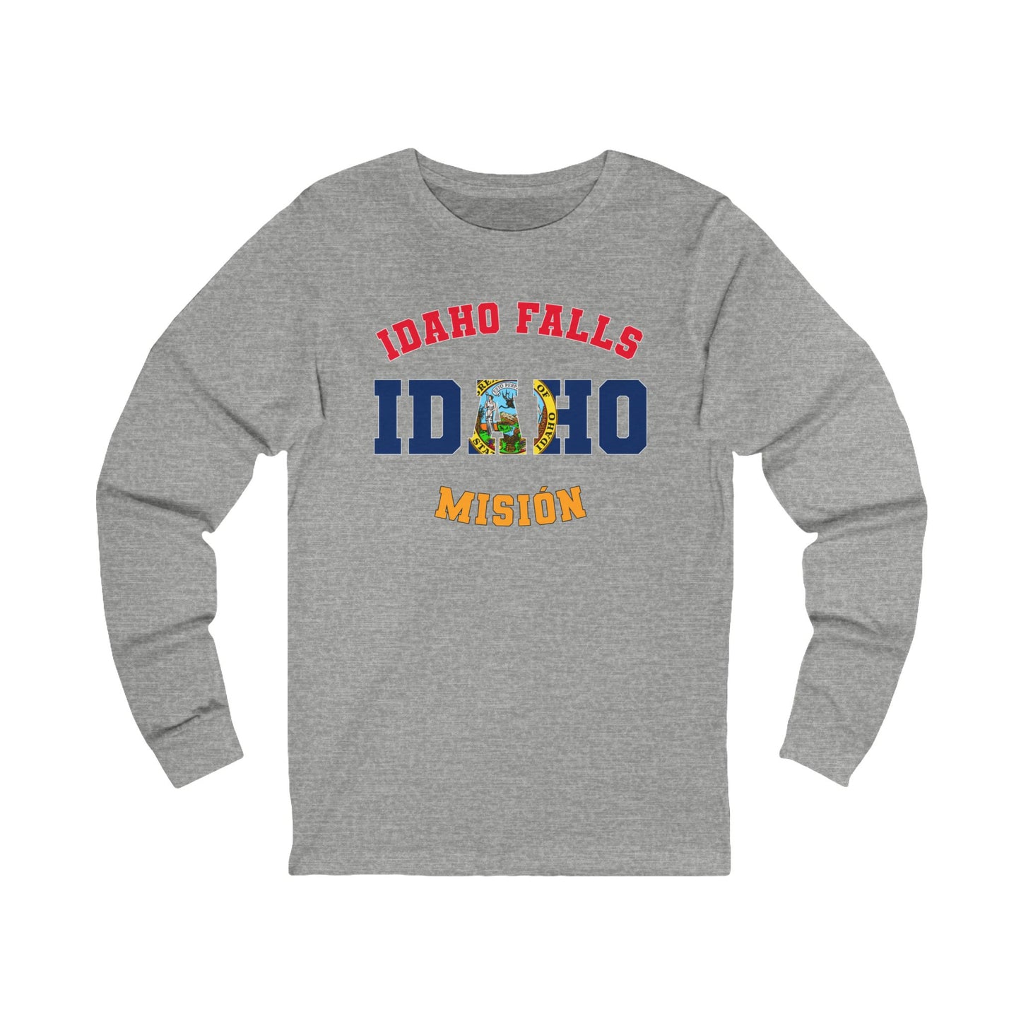 Idaho Idaho Falls Spanish - Unisex Long Sleeve Cotton Jersey