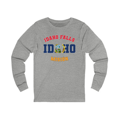 Idaho Idaho Falls Spanish - Unisex Long Sleeve Cotton Jersey