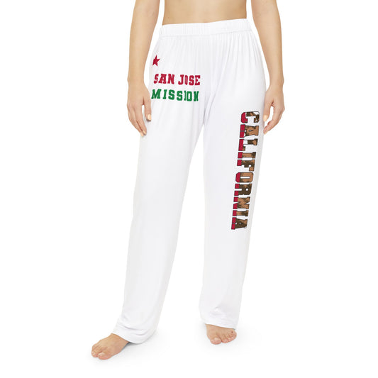 California San Jose English - Women's Lounge Pants, White