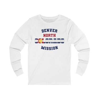 Colorado Denver North English - Unisex Long Sleeve Cotton Jersey