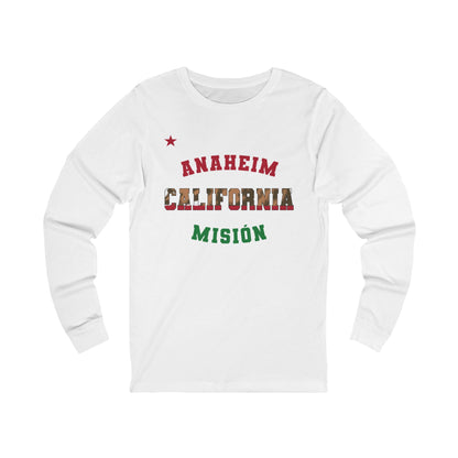 California Anaheim Spanish - Unisex Long Sleeve Cotton Jersey