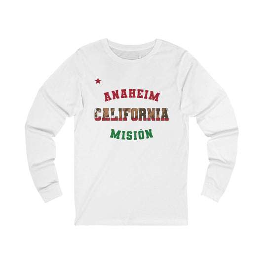 California Anaheim Spanish - Unisex Long Sleeve Cotton Jersey