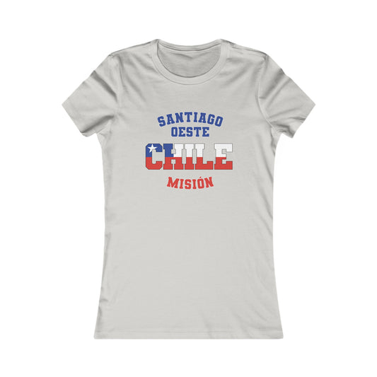 Chile Santiago West Spanish - Ladies' New Favorite Tee