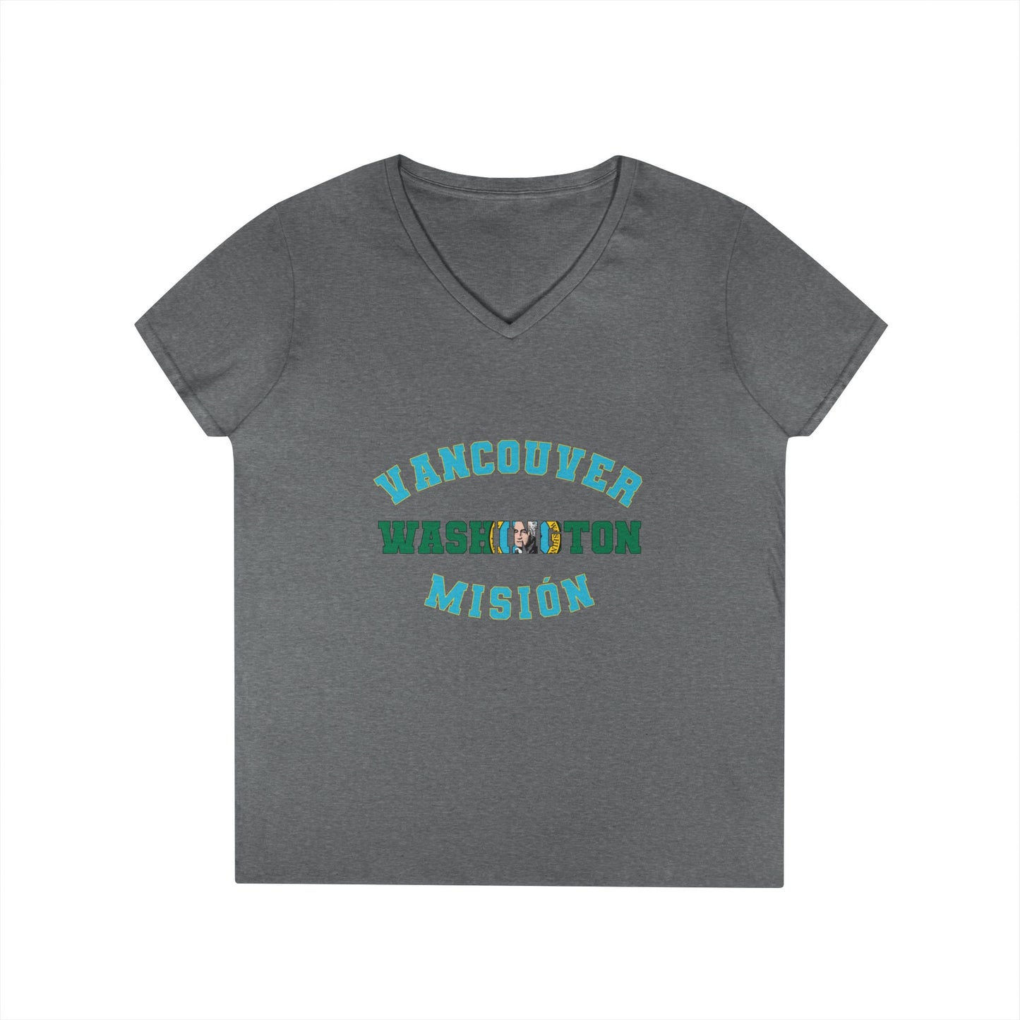 Washington Vancouver Spanish - Ladies' V-Neck T-Shirt