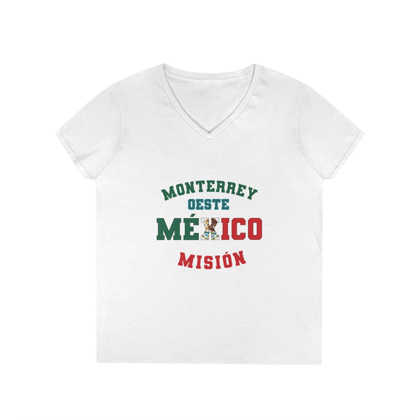 Mexico Monterrey West Spanish - Ladies' V-Neck T-Shirt