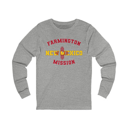 New Mexico Farmington English - Unisex Long Sleeve Cotton Jersey