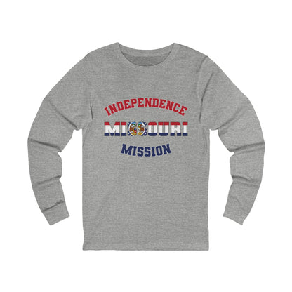 Missouri Independence English - Unisex Long Sleeve Cotton Jersey