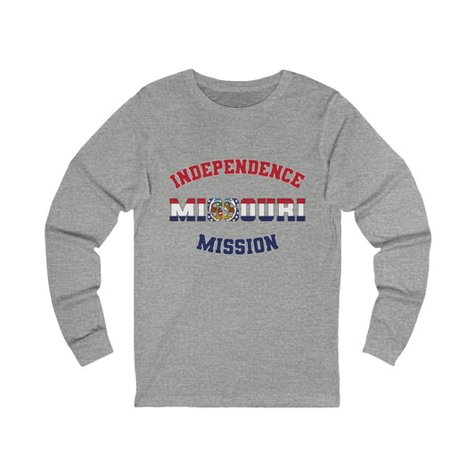 Missouri Independence English - Unisex Long Sleeve Cotton Jersey