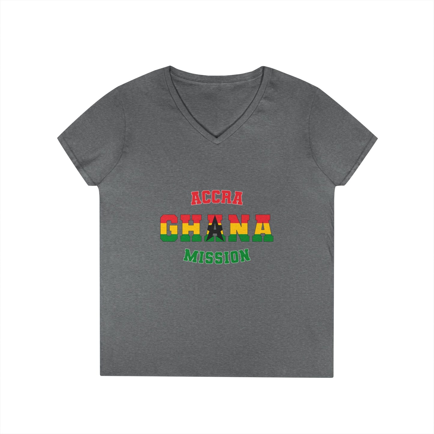Ghana Accra English - Ladies' V-Neck T-Shirt
