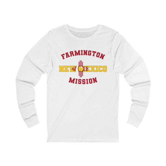 New Mexico Farmington English - Unisex Long Sleeve Cotton Jersey