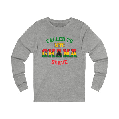 Ghana MTC English - Unisex Long Sleeve Cotton Jersey