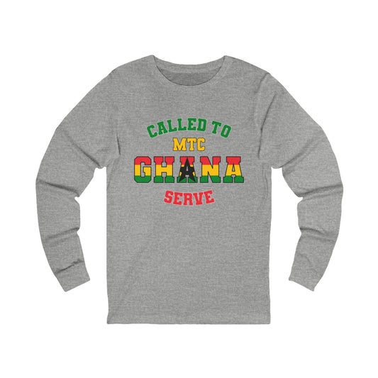 Ghana MTC English - Unisex Long Sleeve Cotton Jersey