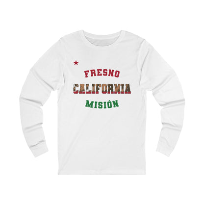 California Fresno Spanish - Unisex Long Sleeve Cotton Jersey