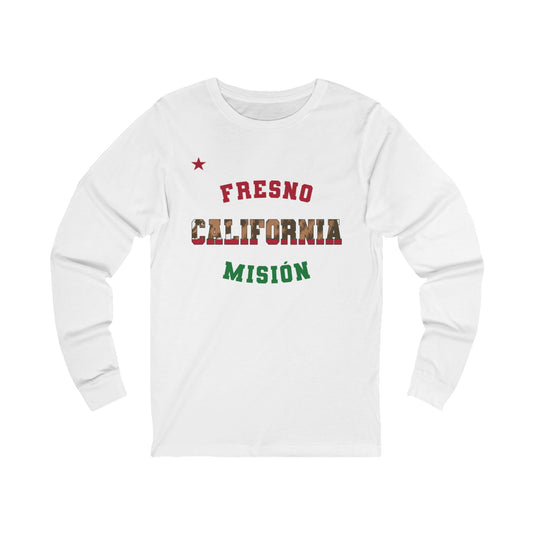 California Fresno Spanish - Unisex Long Sleeve Cotton Jersey