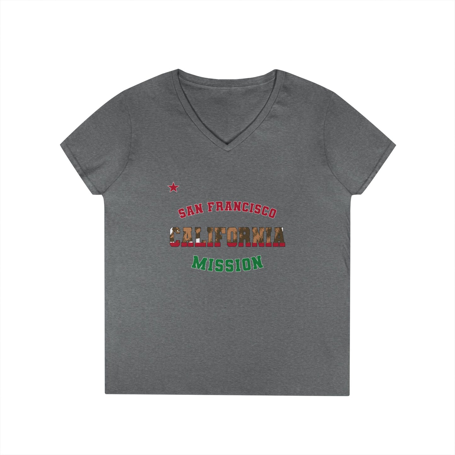 California San Francisco English - Ladies' V-Neck T-Shirt