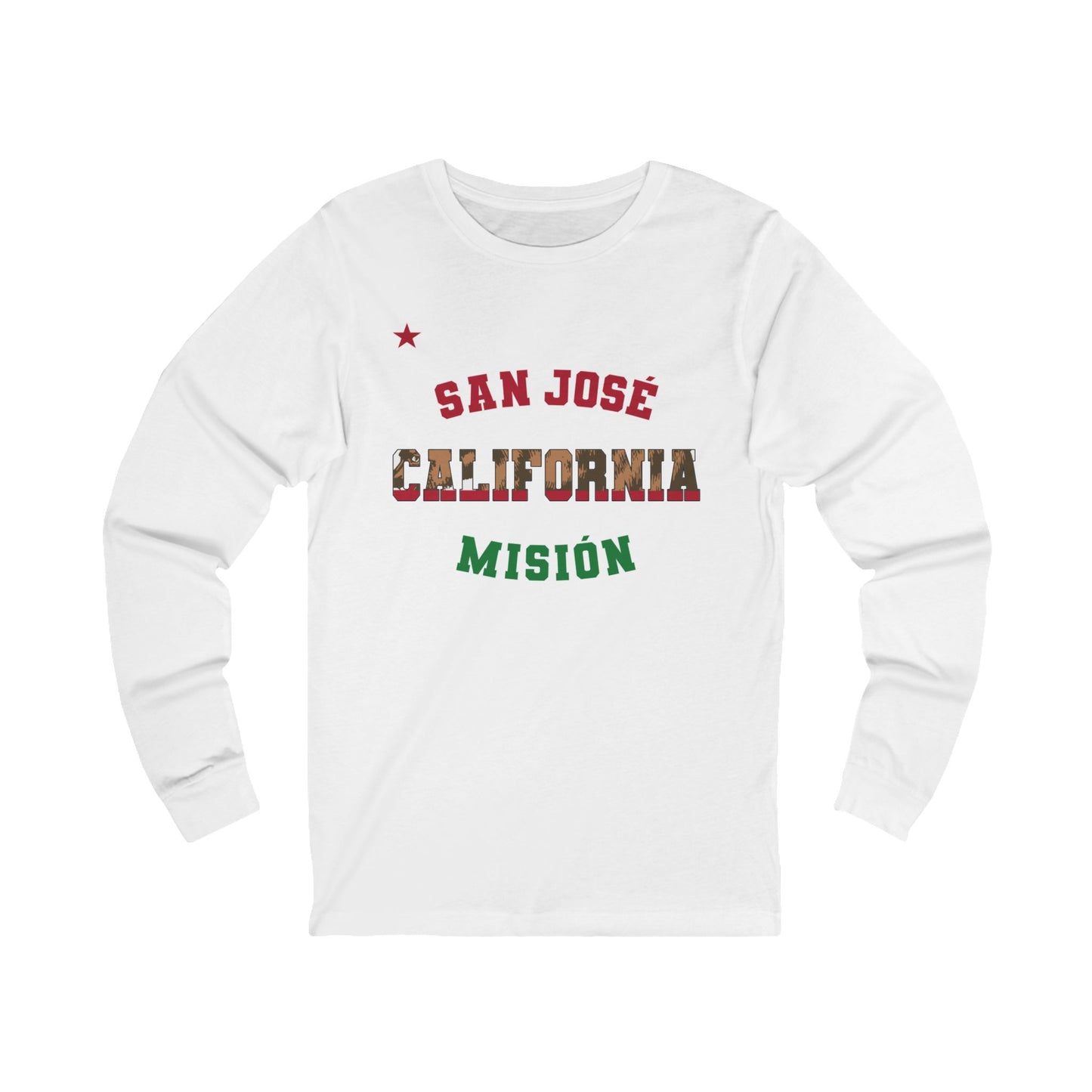 California San Jose Spanish - Unisex Long Sleeve Cotton Jersey