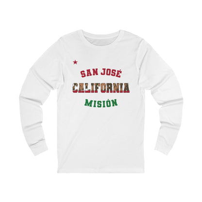 California San Jose Spanish - Unisex Long Sleeve Cotton Jersey