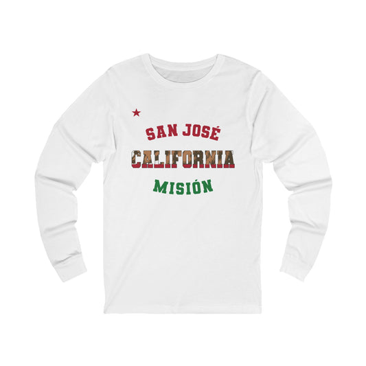 California San Jose Spanish - Unisex Long Sleeve Cotton Jersey